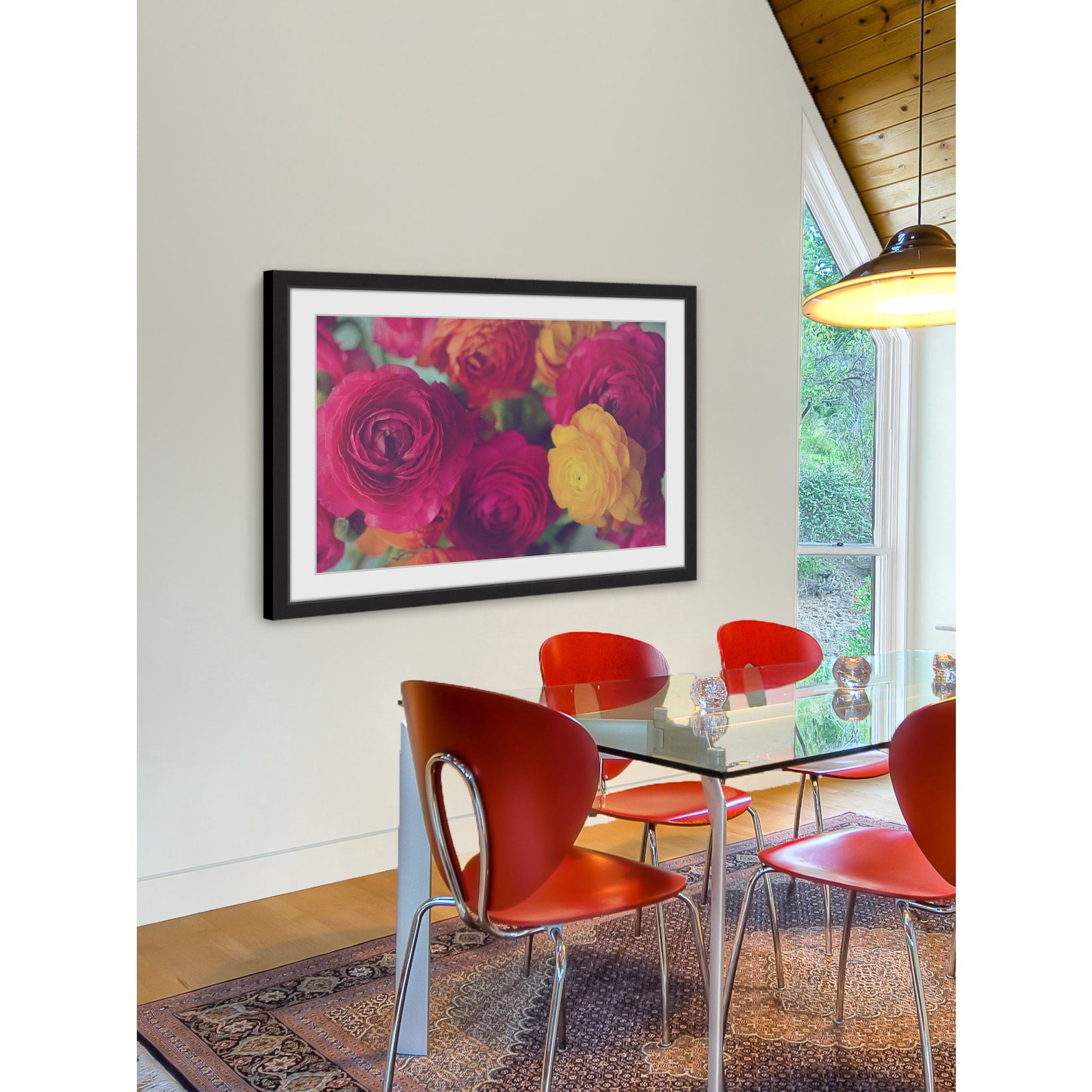 Marmont Hill "Ranunculus Fuchsia" Framed Painting Print