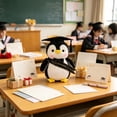 thumbnail image 6 of Graduation Penguin Plush Doll Gift, Cute Stuffed Penguin With Soft Cotton Body Souvenir Keepsake For Graduation Season Celebration, Decorative Gift For Friends And Students, 6 of 6