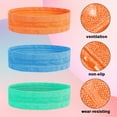thumbnail image 3 of Bandas deportivas para el cabello para mujer, antideslizantes, diadema que absorbe la humedad para correr, 3 of 5