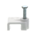 thumbnail image 2 of Secure Cable Ties 8.5mm White Flat Nail Cable Clip - 100 Pack, 2 of 9