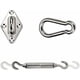 thumbnail image 3 of Kit de fijación de toldo - Kit de accesorios de fijación de hardware de acero inoxidable 304 para toldo, tela de sombra triangular, cuadrada, 3 of 5