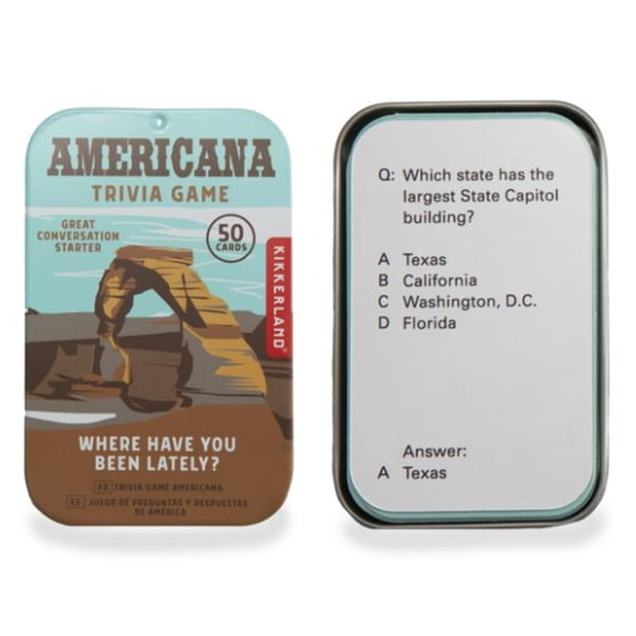 Kikkerland Americana Trivia Game