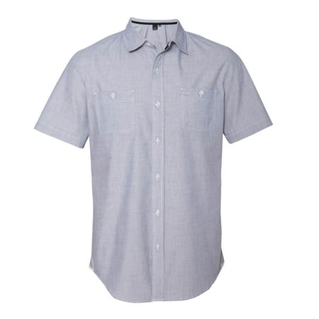 Burnside B9257 Mini-Check Short Sleeve Shirt