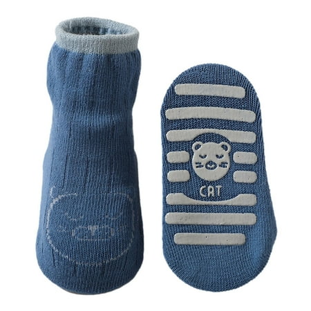 

QIIBURR Baby Socks With Grip Infants Toddlers Floor Socks Kids Boys Girls Baby Non Slip Soles Grip Cartoon Cute Ankle Walking Socks Little Girls Socks