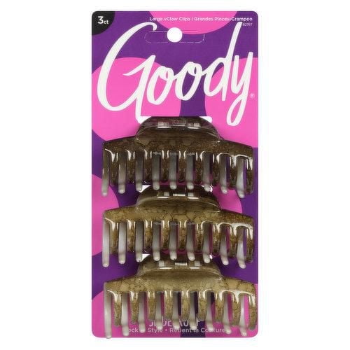 Goody Classics Half Moon Spiral Claw Clip - Medium - 3Ct