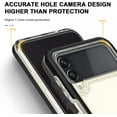 thumbnail image 4 of Case for Samsung Z Flip 3 5G, Slim Thin Soft TPU Bumper & Hard PC Back Shockproof Scratch Resistant Protective Phone Case for Samsung Galaxy Z Flip 3 5G 2021 (Black), 4 of 14