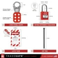 thumbnail image 3 of TRADESAFE Lockout Tagout Kit, Lockout Kit 13 Pcs, 2 Keys per Lock for Electrical Safety Lockout, 3 of 9