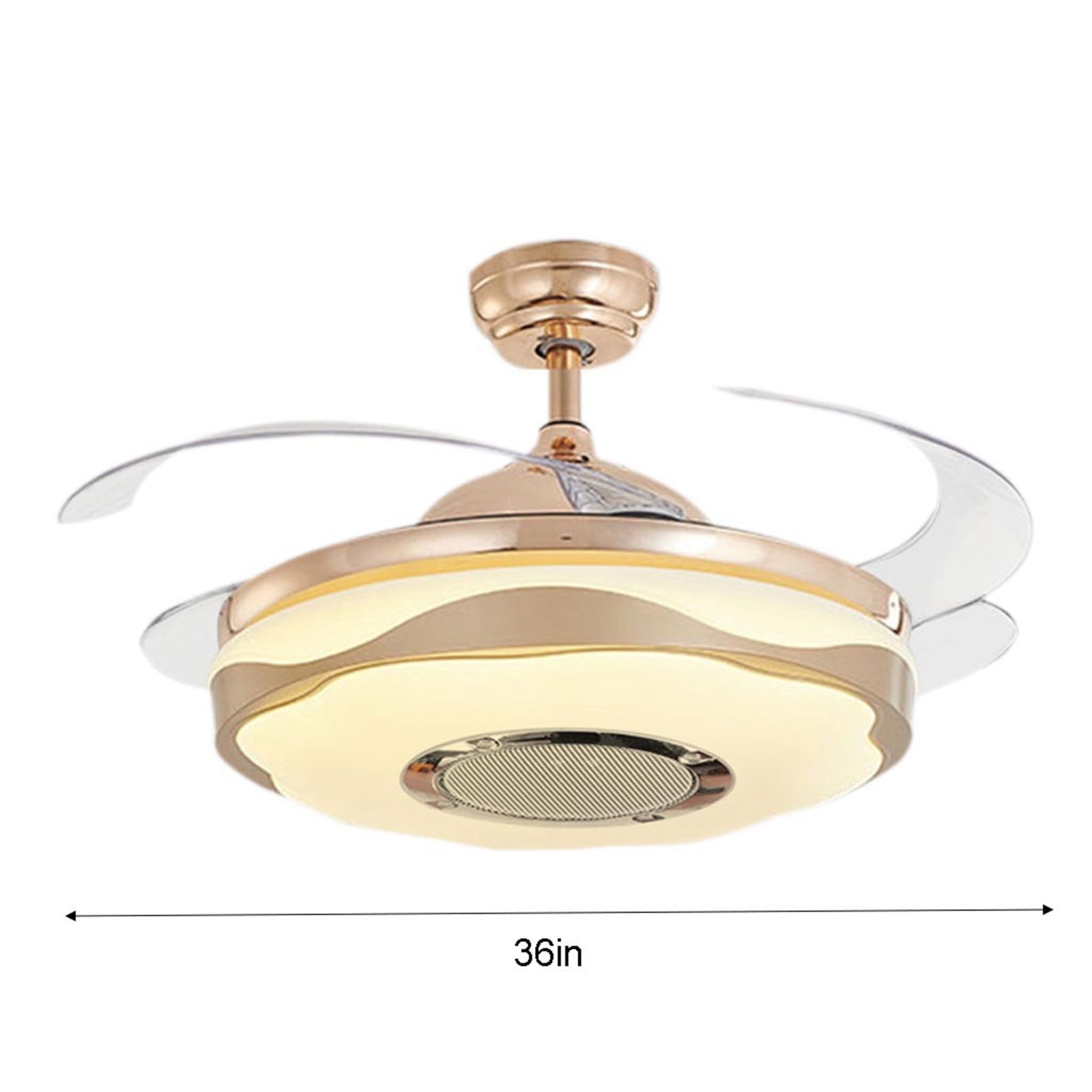 Details about   Invisible Bluetooth Ceiling Fan Light LED 7-Color Music Player Chandelier 36" 