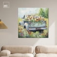 thumbnail image 3 of Vintage Trucks And Flowers Chic Farmhouse Canvas Wall Art by Art Remedy, Gallery Wrapped, 40"x40", 3 of 7
