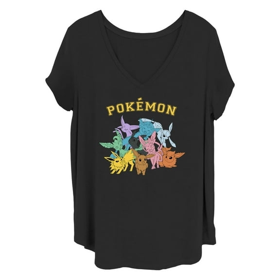 Women's Pokemon Eeveelutions Graphic T-Shirt