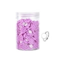 thumbnail image 3 of Vasos de pegamento portátiles para anillos de pegamento de pestañas, para escuelas de cosmetología y salones de belleza. Flor morada, 3 of 8