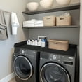 thumbnail image 3 of Kaboon Washer Dryer Countertop with Edge Rails, 28" x 58", Black, 3 of 6