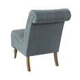 thumbnail image 4 of Linon Cora Tufted Slipper Chair, Washed Linen, 20 inch Seat Height, Multiple Colors, 4 of 5