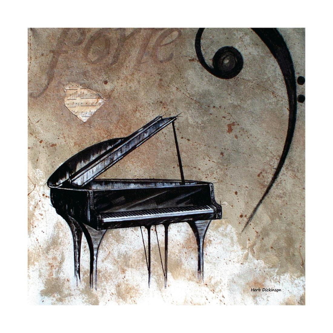 Musical Muse Print Wall Art By Herb Dickinson - Walmart.com - Walmart.com