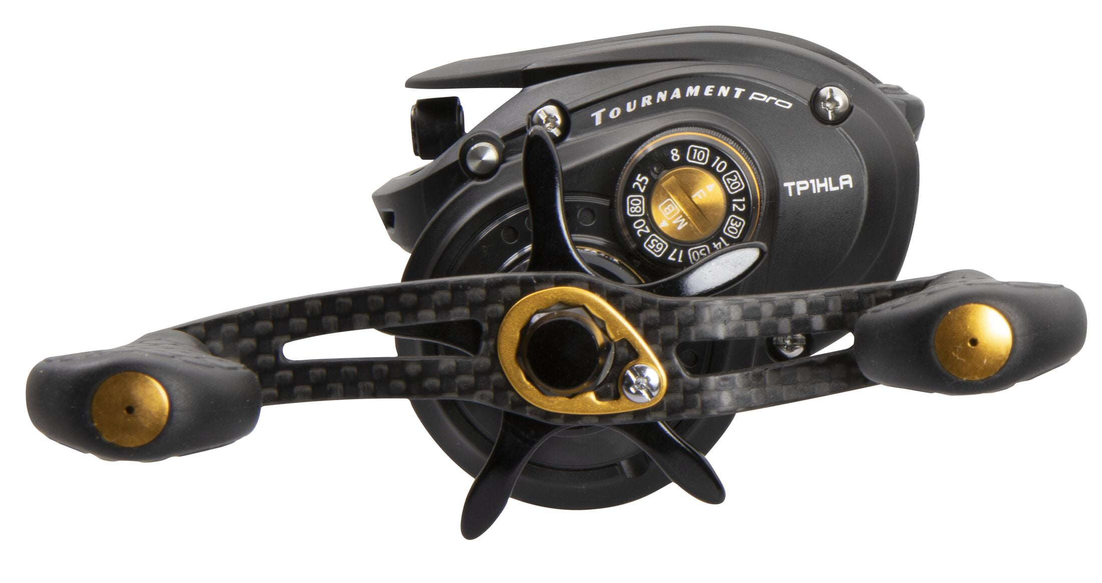Lew's Tournament Pro LFS Speed Spool Baitcast Fishing Reel, 7.5:1 Gear Ratio, Left-Hand Retrieve, Black