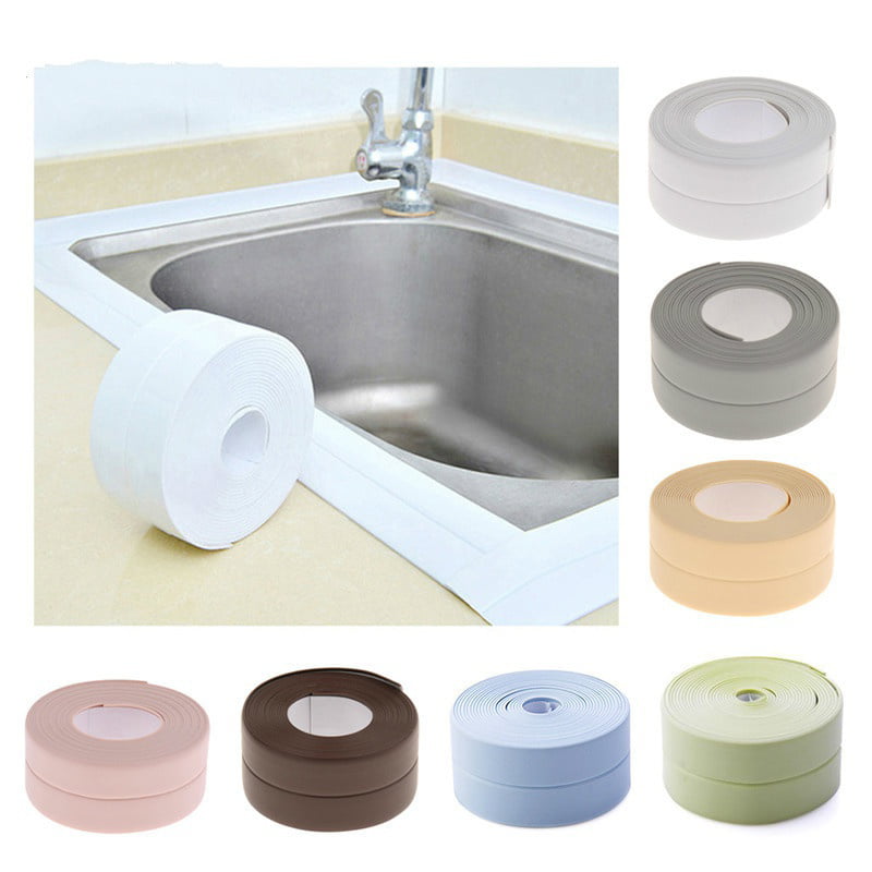 3.2M Bath Wall Sealing Strip Sink Basin Bathroom Kitchen Anti-mildew Repair Tape 