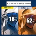 thumbnail image 4 of Car Windshield Sun Shade Umbrella - 5 Layers Nano Coating, 10 Fiberglass Ribs, Foldable Front Window Sunshade UV Blocker for Sedan & SUV, 4 of 5