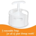 thumbnail image 3 of Learning Resources Create-a-Space Storage Mini Center - White, Classroom Craft Keeper, Maker Space, Small Space Storage, Teacher Organizer, Home School Accessories, 4 Piece Set, 3 of 5