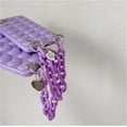 thumbnail image 6 of 3D Hearts Case Compatible with iPhone 11, Cute Design Soft Protective Case Protective Cover for Girls Women (Purple with Straps, iPhone 11), 6 of 14