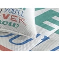 thumbnail image 3 of Ambesonne Saying Quilted Coverlet 3 Pcs, Inspiration Philosophy, Queen Size, Coral Blue Jade Green, 3 of 4