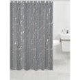 thumbnail image 1 of Polyester Silver Foil Marble Printed Shower Curtain (Gray), 1 of 1