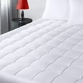 thumbnail image 2 of Bedding Quilted Fitted Mattress Pad, Pillow Top Mattress Topper, Mattress Cover Stretches up to 16 Inches Deep, 2 of 6