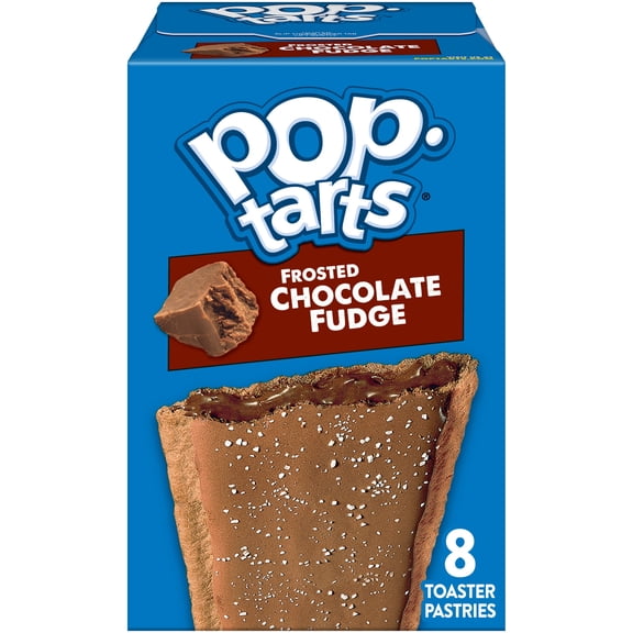Pop-Tarts Frosted Chocolate Fudge Toaster Pastries, Breakfast Foods, Shelf-Stable, 13.5 oz (8 Count)