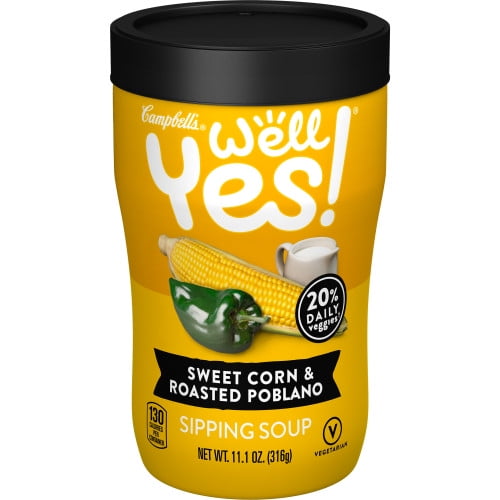 Campbell's Well Yes! Sipping Soup, Vegetable Soup On The Go, Sweet Corn