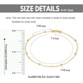 thumbnail image 3 of Solid 14K, 18K Gold Bracelets for Women, Real Gold Bead Thin Chain Bracelet, 3 of 8