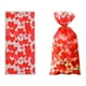 thumbnail image 3 of Nvzi 150 bolsas de celofán para caramelos navideños, bolsas de celofán para golosinas navideñas con lazos para recuerdos de fiestas navideñas, cuatro estilos de cabello mezclados E, 3 of 5