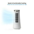 thumbnail image 2 of Comfort Zone 12 in. Oscillating Desktop Tower Fan, Electronic Touch Switches, White, 2 of 8