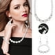 thumbnail image 5 of Plata Perla Rhinestone Set Natural Freshwater Pearl Collar Set Incluye Impresionante Collar Pulsera y Pendientes Regalo de joyería para las mujeres, 5 of 8
