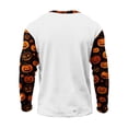 thumbnail image 4 of XUANTAOO Halloween T Shirts for Kids Vintage Print White Long Sleeve Ghost Pumpkin Bat Tee Boys Girls Tops Size 10-11 Years, 4 of 5