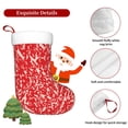 thumbnail image 5 of Daiia Beef Print Christmas Stocking，18"Large Knitted Xmas Stocking for Kids, Family Stocking for Fireplace Christmas Holiday Party Decoration, 5 of 7