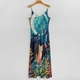 thumbnail image 3 of Cat Moon Jungle Sleeveless Dress Dresses Summer Elegant Dresses for Women Long Dress, 3 of 6