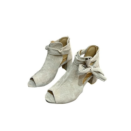 

Avamo Women Party Fashion Heels Heeled Sandal Ladies Work Nonslip Block Chunky Heel Sandals Comfort High Khaki 6.5