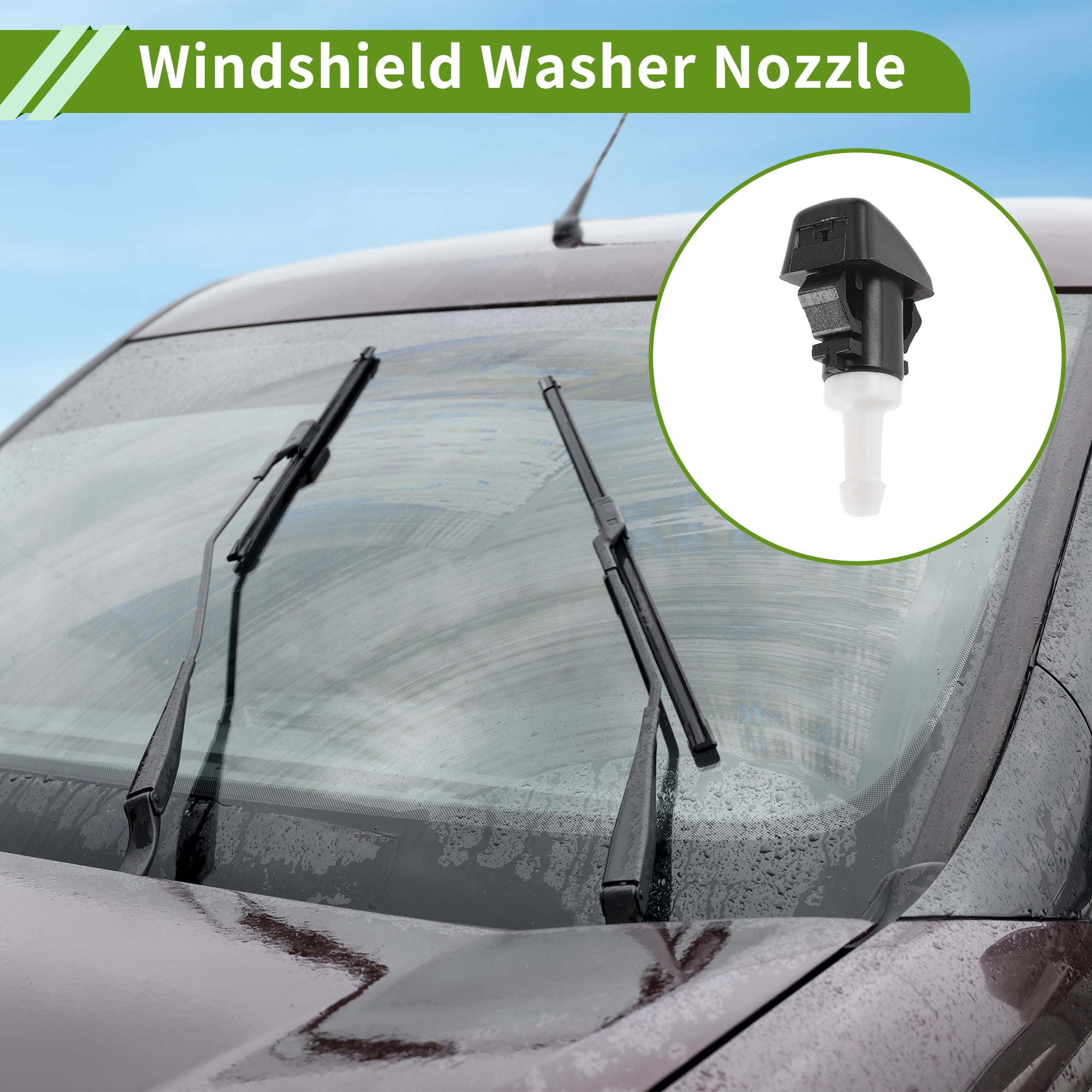 Unique Bargains Windshield Washer Nozzle for Hyundai Santa Fe 2013-2018 Plastic 1 Set