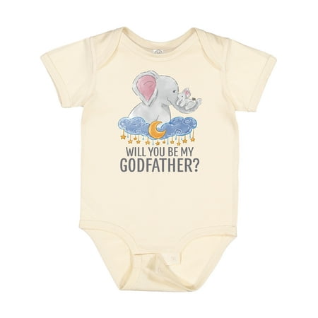 

Inktastic Will You Be My Godfather Gift Baby Boy or Baby Girl Bodysuit