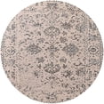 thumbnail image 1 of Ahgly Company Machine Washable Indoor Round Industrial Modern Rose Dust Purple Area Rugs, 8' Round, 1 of 7