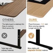 Walsunny Electric Standing Desk, Height Adjustable Desk 55 x 24 Ergonomic Stand Up Desk with Electric Lift & Memory Preset for Home Office, Walnut & Black