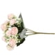 thumbnail image 5 of Billuyoard Brotes de flores de rosas artificiales, ramo de flores falsas de tela de seda para boda, decoración Floral Flores artificiales Rosa claro, 5 of 6