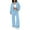 24#Sky Blue, variant on Women's Fall 2 Piece Lounge Sweatsuits Set Zip Up Sweatshirt Jacket Wide Leg Sweatpants Lounge Sets Tracksuit Y2k Beige XL