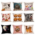 thumbnail image 3 of SDJMa Halloween Pillow Covers 18x18 Trick or Treat Pillow Covers Happy Halloween Linen Sofa Bed Throw Cushion Cover Decoration, 3 of 8