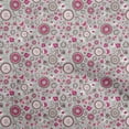 thumbnail image 1 of oneOone Rayon Gray Fabric Asian Suzani Craft Projects Decor Fabric Printed By The Yard 56 Inch Wide, 1 of 5
