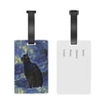 thumbnail image 5 of Hirioo Shambhala Cat In Van Gogh Impressionist for Luggage ID Tag with Adjustable Strap Travel Baggage Bag Tags Suitcase Identify Labels for Women Men, 5 of 7
