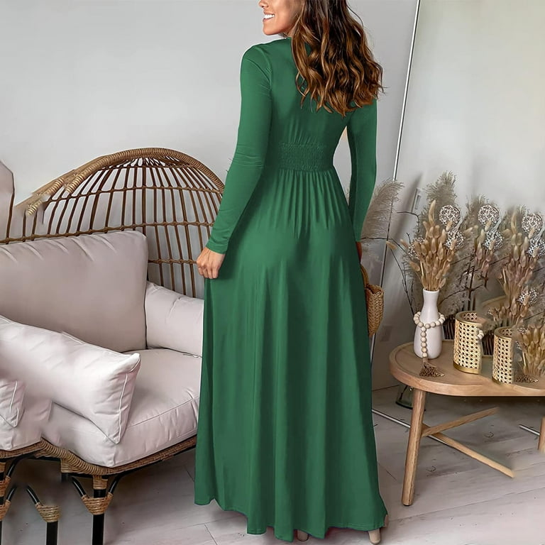 slim fit dress slacks Holiday Modest Dress S / Green main image 1