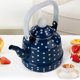thumbnail image 1 of Hervidor de té esmaltado, tetera antigua con forma de campana, tetera china pequeña para el hogar, cocina de inducción esmaltada, estufa de gas, 1 of 4