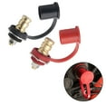 thumbnail image 4 of 2Pcs Battery Charger Post Kit With Cover 250A Charging Post Stud(Red And Black), 4 of 7
