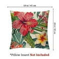 thumbnail image 4 of nygtbtfer Set of 2 Tropical Leaves Throw Pillow Covers &amp; &amp; Pillowcases Home Decorative Linen Cushion Covers () White, 4 of 7