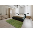 thumbnail image 5 of Ahgly Company Machine Washable Indoor Round Abstract Green Onion Green Area Rugs, 6' Round, 5 of 7